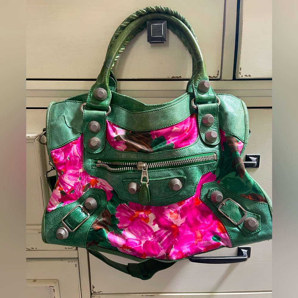 floral balenciaga bag